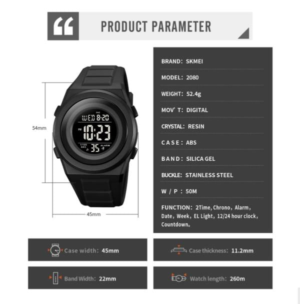 Reloj digital SKMEI 2080