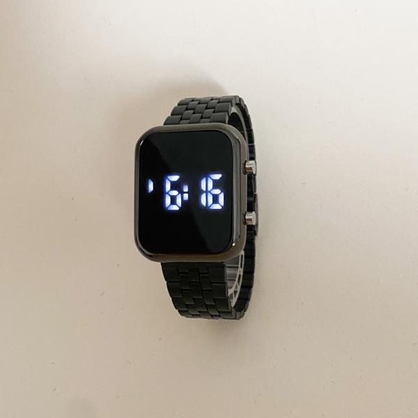 RELOJ DIGITALES METAL RECTANGULAR P2923