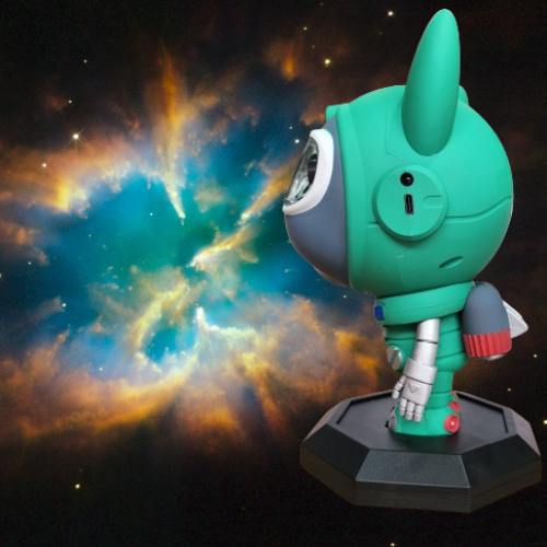 Proyector galaxia nebula Dog verde L218PER
