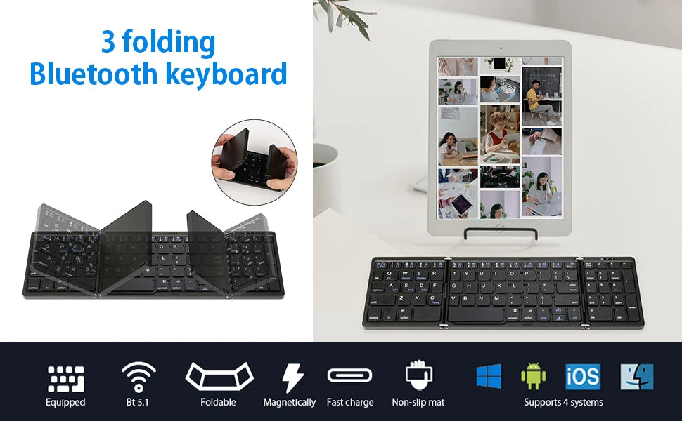 Teclado plegable alfa