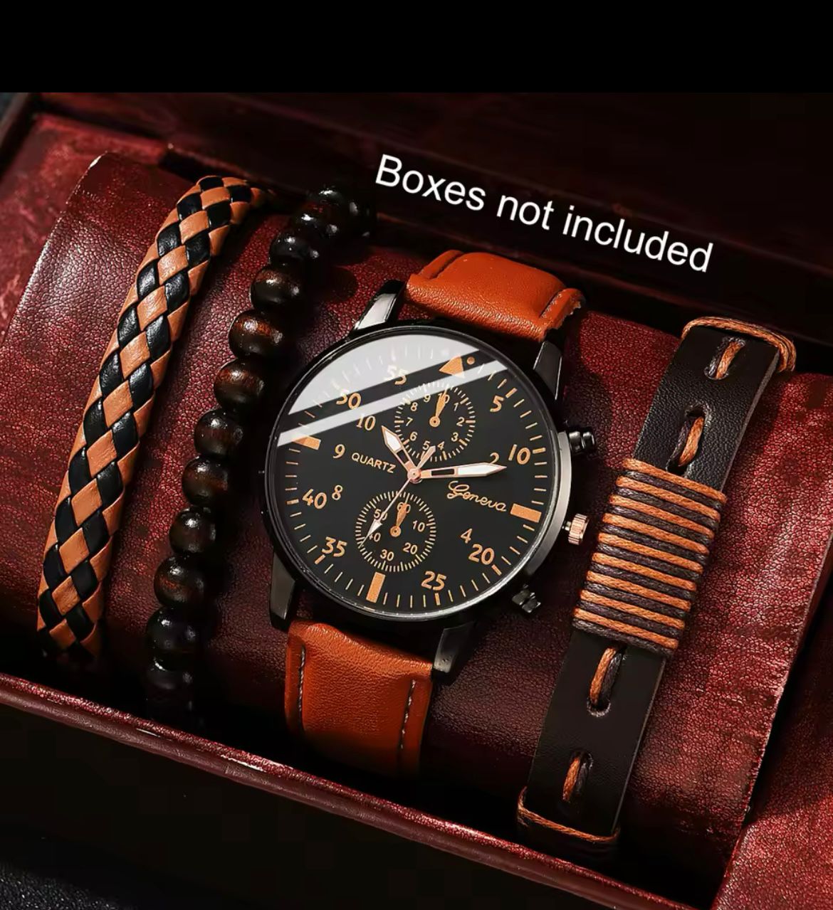 Set para hombre reloj y pulsera
