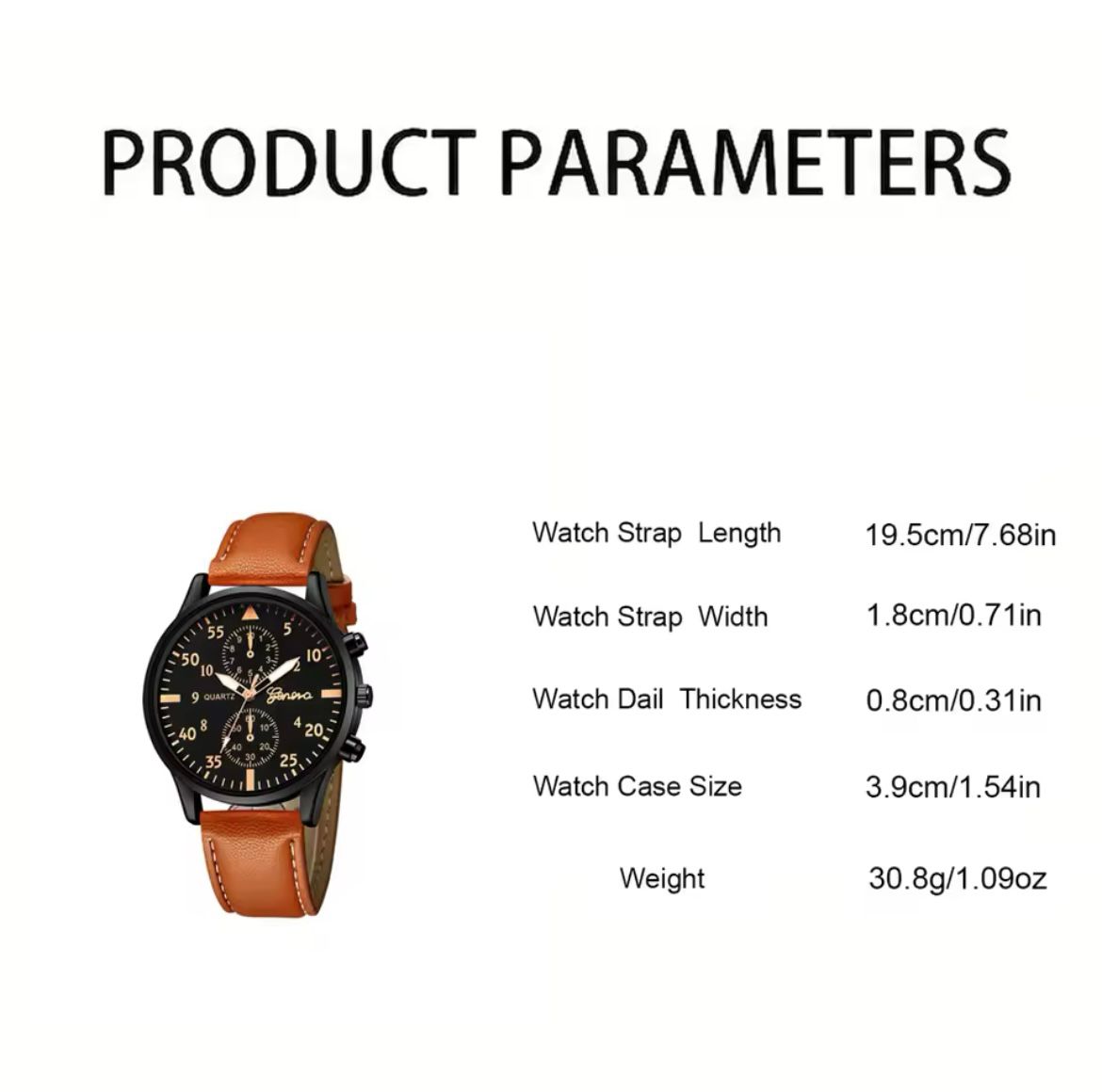 Set para hombre reloj y pulsera