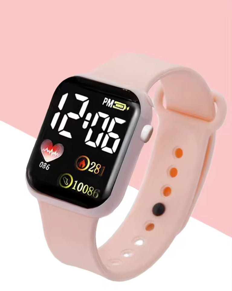 Reloj digital y pulseras