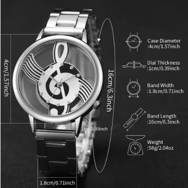 Reloj tipo nota