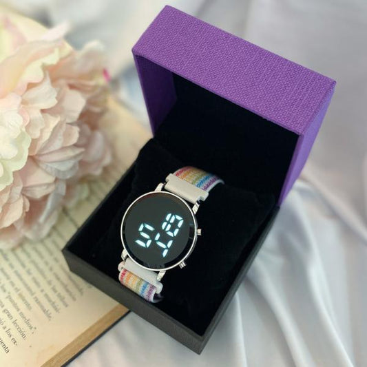 RELOJ DIG. FAJA VELCRO RECT. VC2990