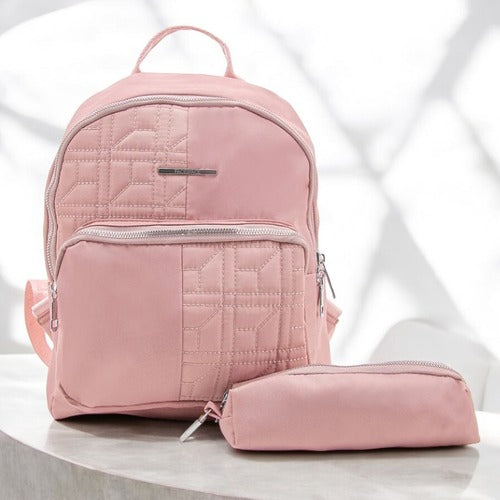 Bolso morral sintetico con cartuchera CX231240