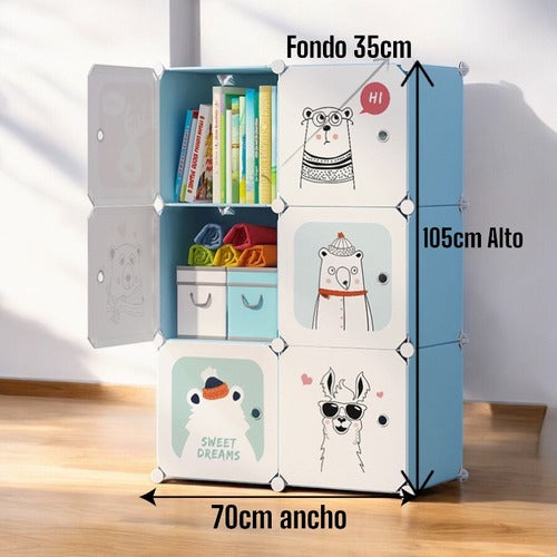Closet infantil 6 espacios SF22