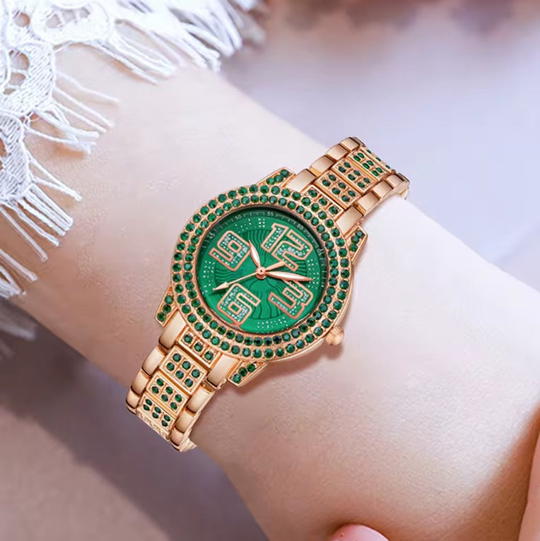 Conjunto Reloj, Pulsera, Collar y aretes