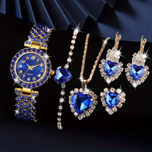 Conjunto azul corazon